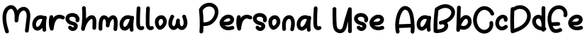 Marshmallow Personal Use font