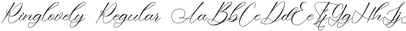 Ringlovely Regular font