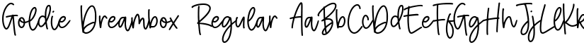 Goldie Dreambox Regular font