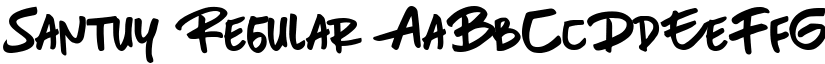 Santuy Regular font