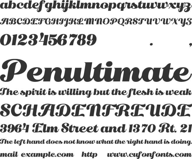 Little Birds font preview