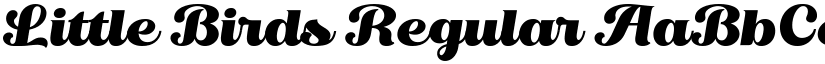 Little Birds Regular font