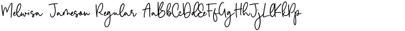 Melwisa Jameson Regular font