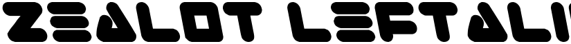 Zealot Leftalic font