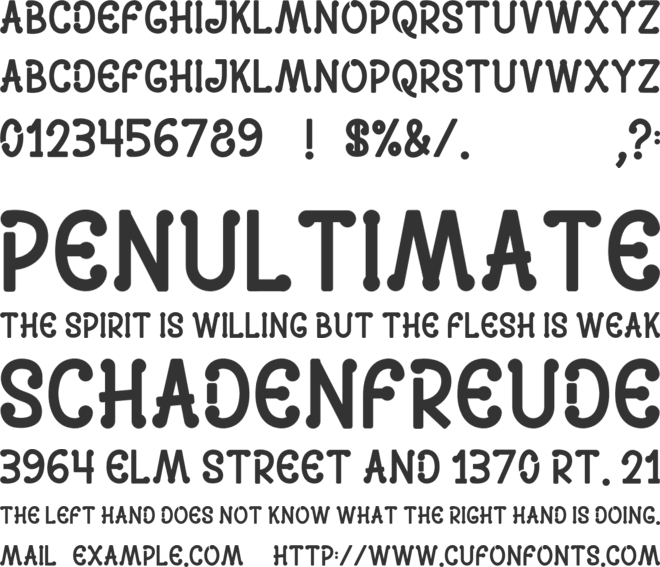 DOOLAN font preview