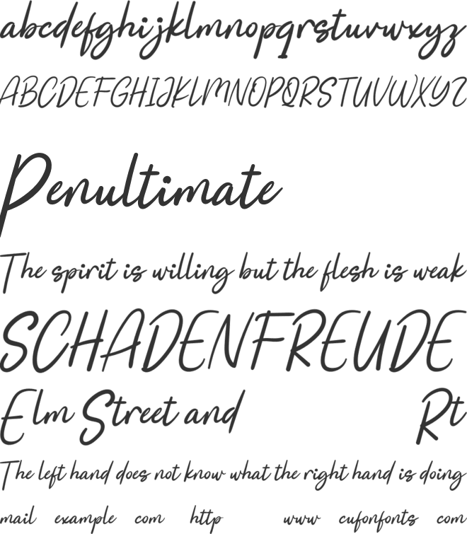 Lovely Baby font preview