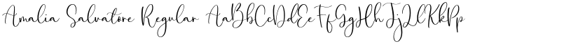 Amalia Salvatore Regular font