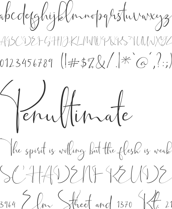 Sweet Madelyn font preview