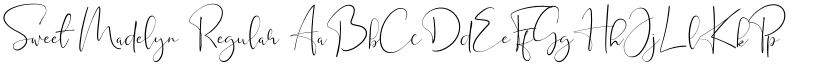 Sweet Madelyn Regular font