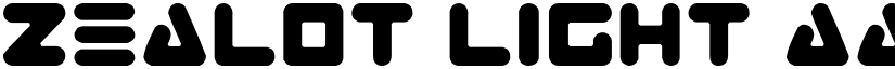 Zealot Light font