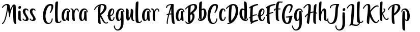 Miss Clara Regular font
