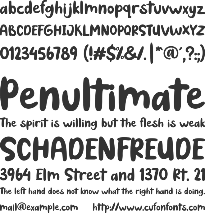 Spooky Cat font preview