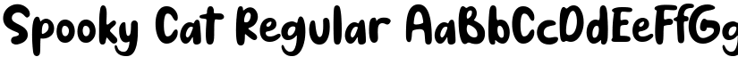 Spooky Cat Regular font