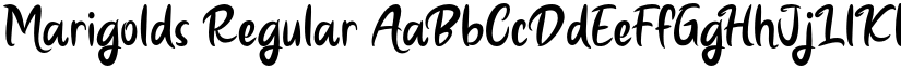 Marigolds Regular font