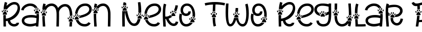 Ramen Neko Two Regular font