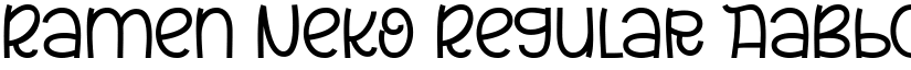 Ramen Neko Regular font
