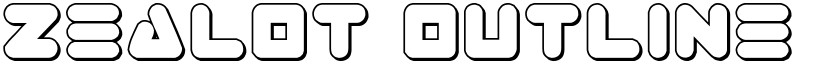 Zealot Outline font