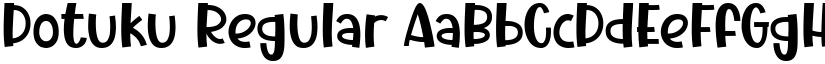 Dotuku Regular font
