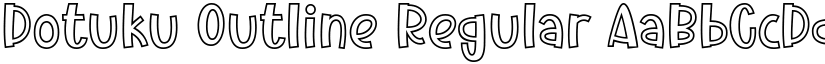Dotuku Outline Regular font