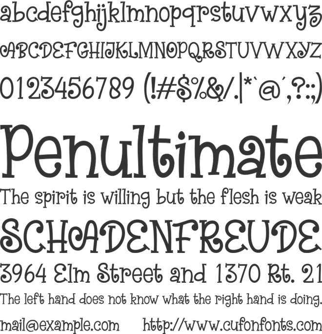 Beautiful Maples font preview