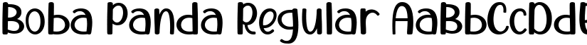 Boba Panda Regular font