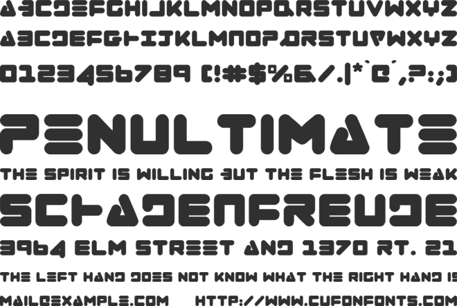Zealot font preview