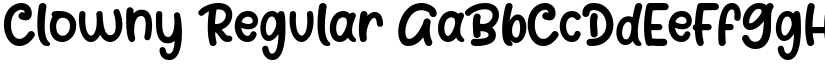 Clowny Regular font