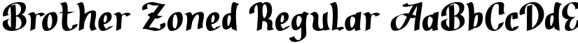 Brother Zoned Regular font