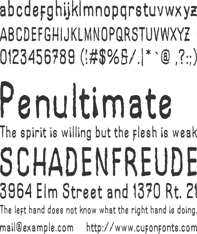 Sunday Everyday font preview