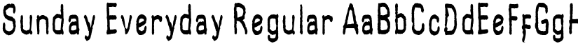 Sunday Everyday Regular font