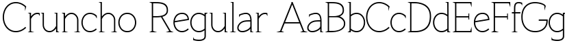 Cruncho Regular font