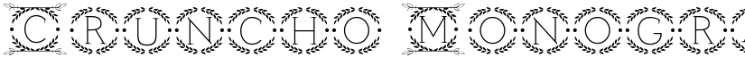 Cruncho Monogram Regular font