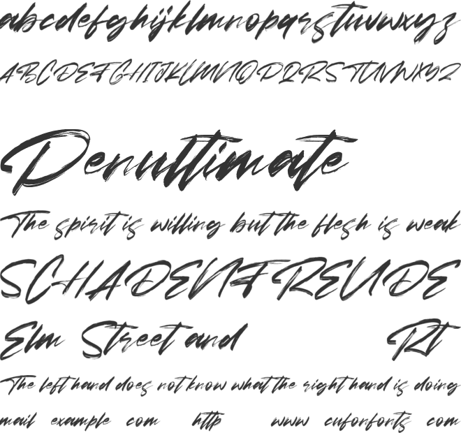 Amores Free Font font preview