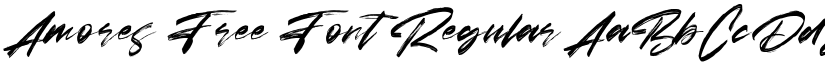 Amores Free Font Regular font