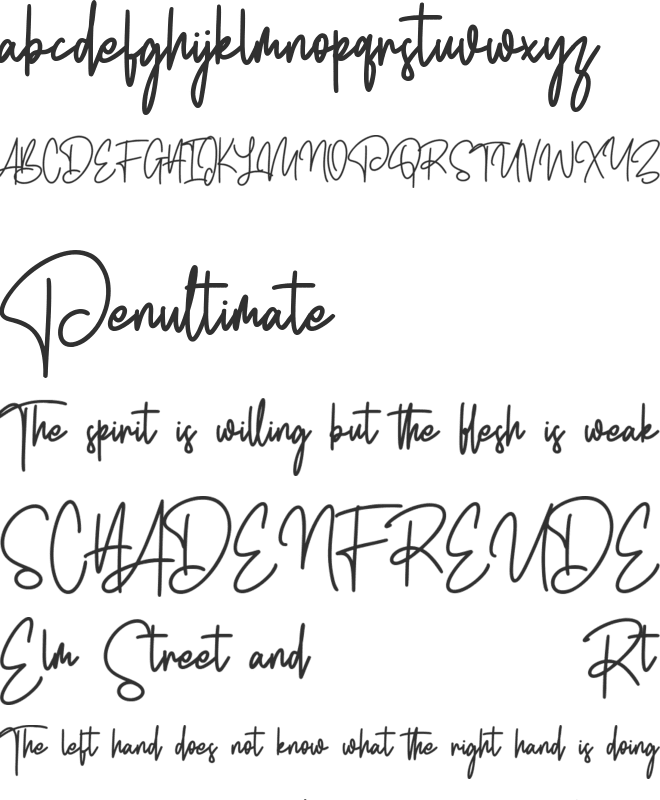 Rhodes Free Font font preview