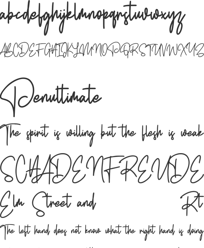 Rhodes Free Font font preview