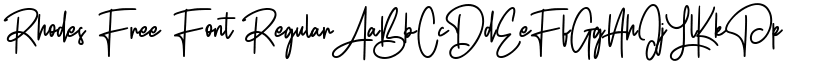 Rhodes Free Font Regular font