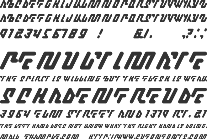 Kagena font preview