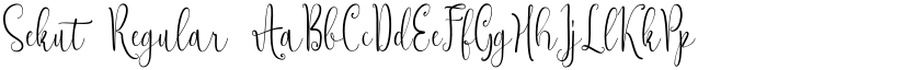 Sekut Regular font