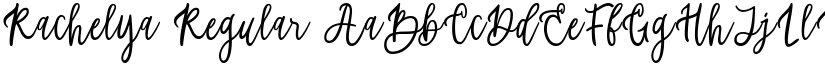 Rachelya Regular font