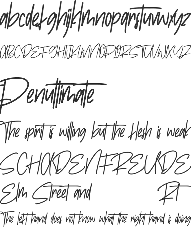 Epstein Free Font font preview
