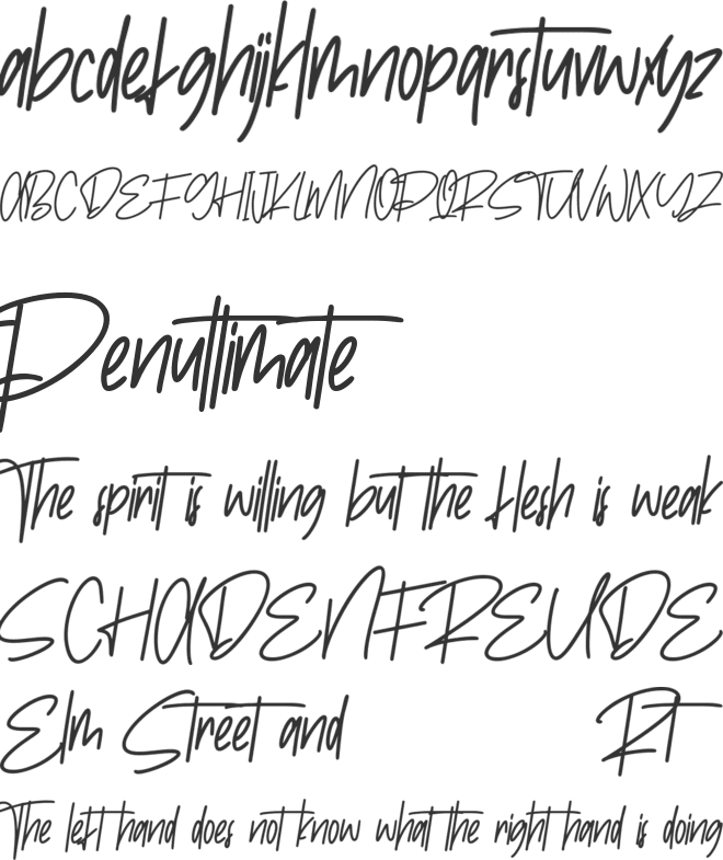 Epstein Free Font font preview