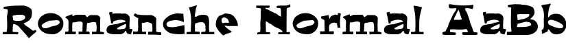 Romanche Normal font