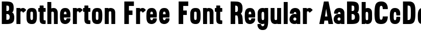 Brotherton Free Font Regular font