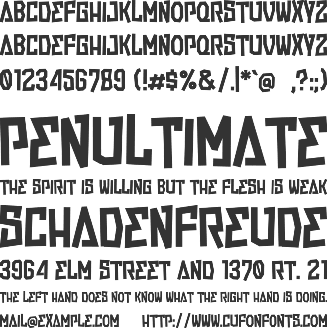 Streetwall Allcaps font preview