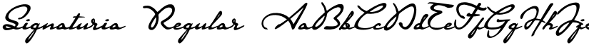 Signaturia Regular font