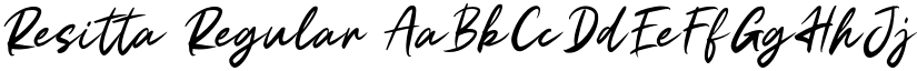 Resitta Regular font