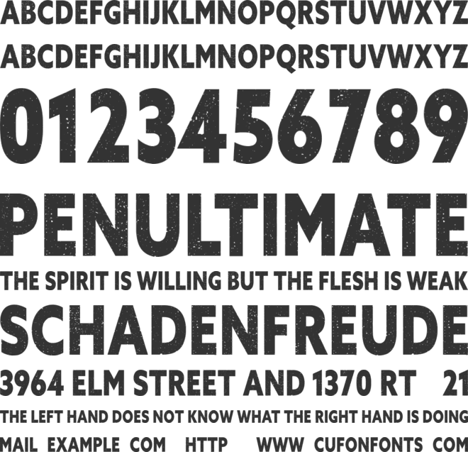 VANDAL Free Font font preview