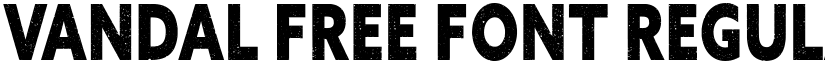 VANDAL Free Font Regular font