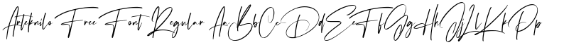 Arteknilo Free Font Regular font